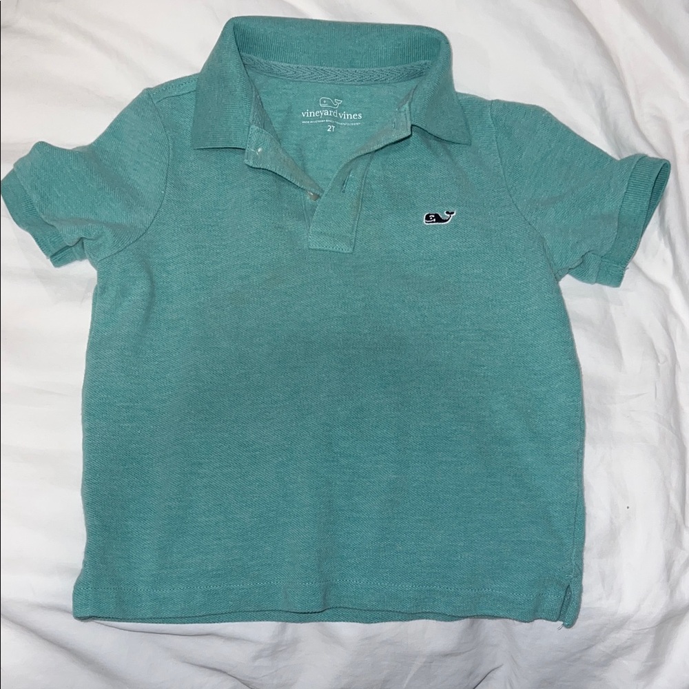 Vineyard Vines Kids Teal Polo Shirt